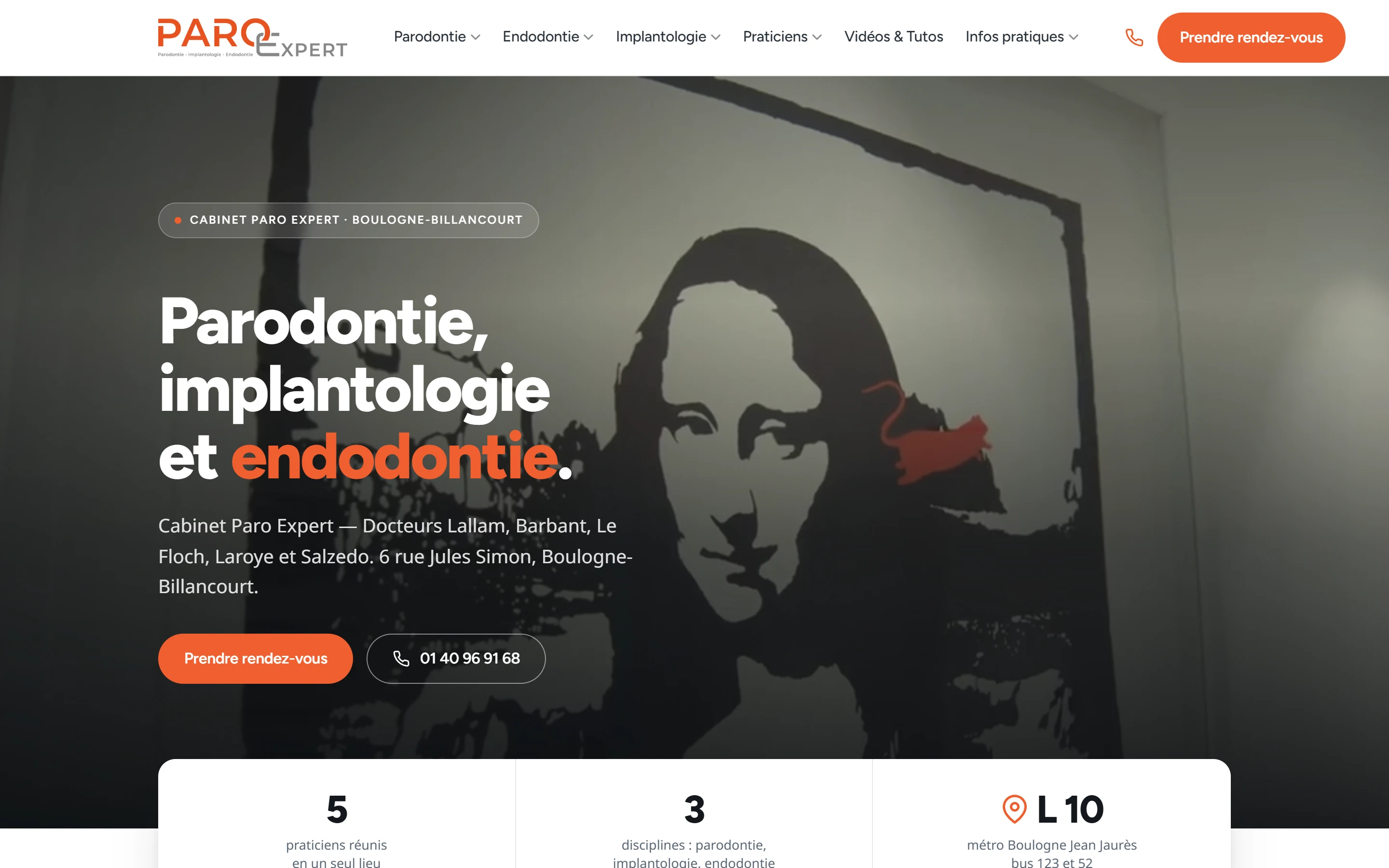 Accueil du site du cabinet Paro Expert