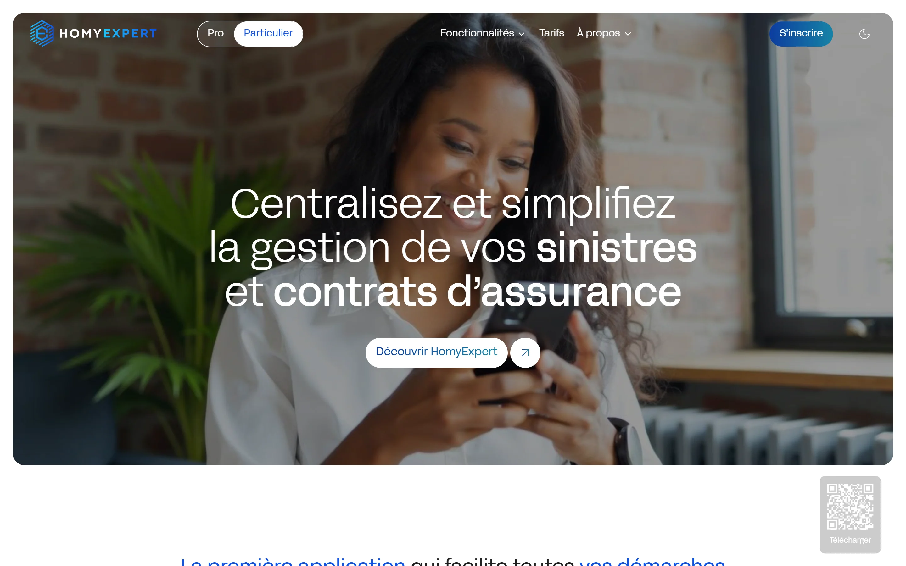Accueil du nouveau site HomyExpert